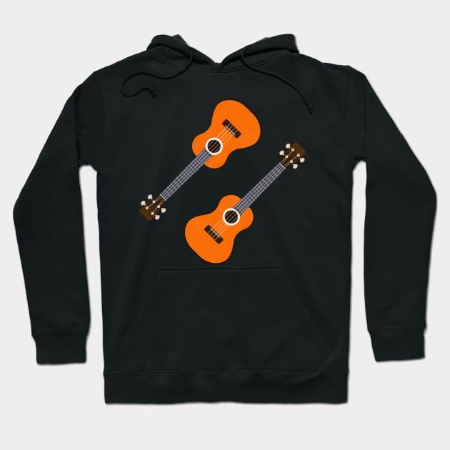 Orange Ukelele Hoodie by PCB1981